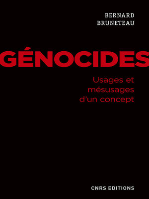 cover image of Génocides. Usages et mésusages d'un concept